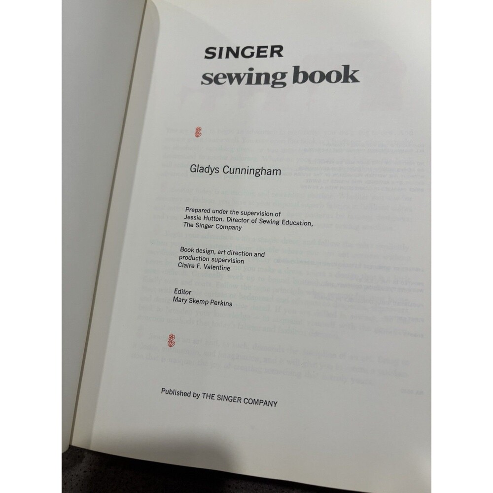 Vintage Singer Sewing Book HB Gladys Cunningham 1969 First Edition 8th Printing - Picture 6 of 14